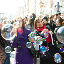 мыльные пузыри