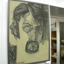 картина,выставка,виталий сенин,автопортрет