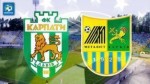 Гол "Металлиста" в ворота "Карпат"