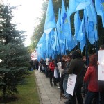 Пикет у здания ГУ МВДУ в Харьковской области, 15 сентября