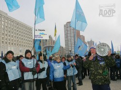 Для поддержки Януковича в Киев съехалась вся Украина