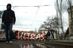 Пасхальное шествие донецких фанатов