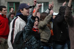 Пасхальное шествие донецких фанатов