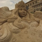 Песочный городок на площади Свободы 