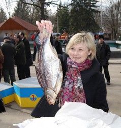 Первый чемпионат Украины по домино на центральной аллее парка Шевченко