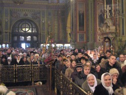 В Благовещенском соборе состоялась праздничная литургия
