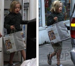 Анжелина Джоли красит волосы 5-летней дочке (ФОТО)