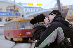 По Харькову проехал «Трамвай влюбленных»