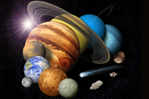 Относительные размеры планет солнечной системы
