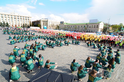 Cамый массовый в Украине флешмоб к Евро-2012