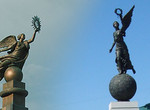У Харьковского Монумента Независимости обнаружился двойник