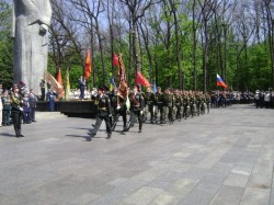 День Победы. Возложение цветов на мемориале Славы
