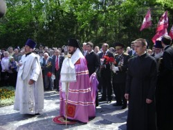 День Победы. Возложение цветов на мемориале Славы