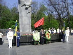 День Победы. Возложение цветов на мемориале Славы
