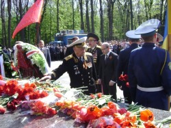 День Победы. Возложение цветов на мемориале Славы