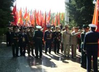 День Победы. Возложение цветов на мемориале Славы