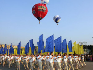 Празднование 65-й годовщины освобождения Харькова, пл. Свободы, 23 августа 2008 года