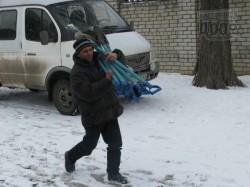 Китанин и Андреев поработали лопатами на Полтавском шляхе