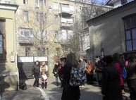 В Литмузее прочитали стихотворения на лестнице (фото)