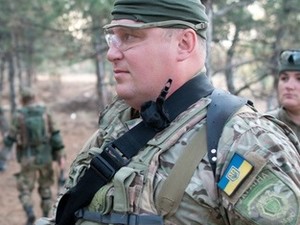 В Харькове прошла акция в защиту командира батальона «Слобожанщина»