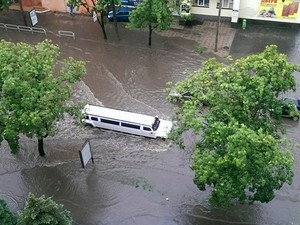Последствия стихии в Харькове: затопленные улицы и поваленные деревья