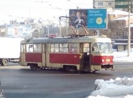 Дрифт трамвая возле Дворца спорта «Локомотив» (ФОТО)