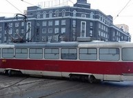Красивый трамвайный дрифт возле Конного рынка (ФОТО)