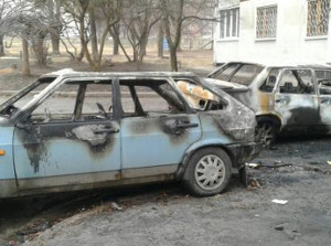 Появилось сегодняшнее видео горящих машин на Салтовке (ФОТО, ВИДЕО)