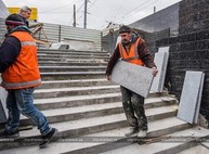 В Харькове продолжается ремонт выходов из станций метро