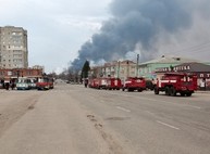 Сотрудники экстренных служб полностью справились с пожаром в Балаклее - Минобороны