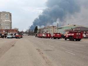 Сотрудники экстренных служб полностью справились с пожаром в Балаклее - Минобороны