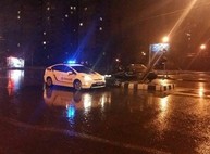 На Салтовке «Лада» снесла светофор (ФОТО)