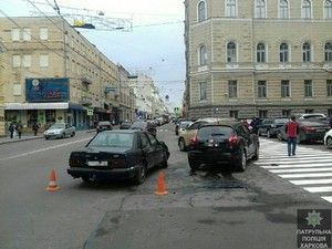 В центре Харькова ДТП с участием четырех иномарок (ФОТО)