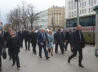 В Харькове Владимир Гройсман прокатился в метро (ФОТО)