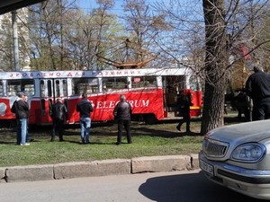 Очередной трамвайный дрифт в Харькове (ФОТО)