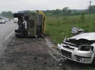 В лобовом столкновении под Харьковом погибли четыре человека, двое раненых (ФОТО)