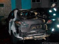 Полиция расследует дело о поджоге иномарок на Салтовке (ФОТО)