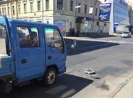 На Полтавском Шляхе грузовик сбил женщину (ФОТО)