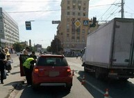 Возле Южного вокзала столкнулись две иномарки (ФОТО)