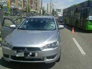 На Холодной Горе иномарка сбила пешехода (ФОТО)