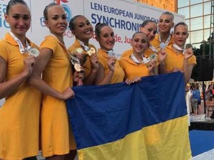 Харьковские синхронистки собрали все «серебро» юниорского чемпионата Европы
