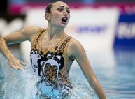 Юлия Светличная поздравила харьковскую синхронистку с бронзовой медалью чемпионата мира