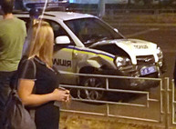 ДТП: на Новых домах полицейские разбили свою машину (ФОТО)