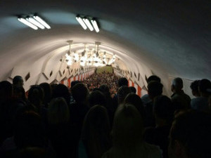 Утренний хаос на Салтовской линии метро (ФОТО)