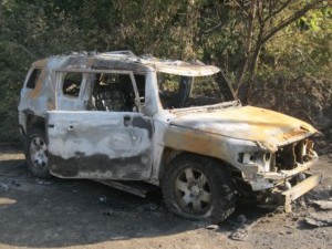 Покушение на убийство: на Харьковщине выстрелом из гранатомета сожгли автомобиль (ФОТО)