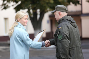 Светличная: Служба в Национальной гвардии Украины — это дело для настоящих мужчин