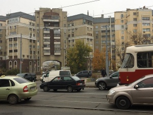 На Московском проспекте пробка из-за ДТП (ФОТО)