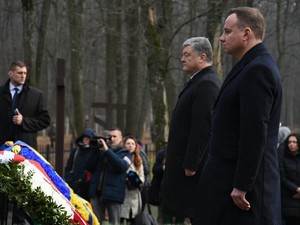 Как проходит визит Порошенко и Дуды в Харьков: фото