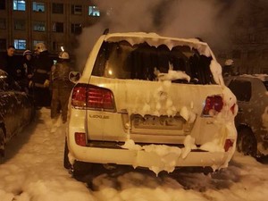 В Харькове пострадал автомобиль родственников судьи по делу ДТП на Сумской