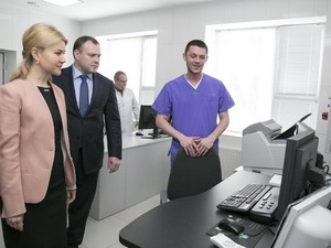 Светличная: В областной больнице появился лучший в Украине томограф (ФОТО)